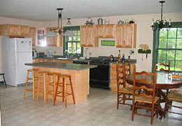 Okemo rental house kitchen and dining